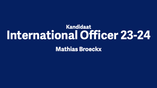 International Officer Mathias Broeckx